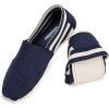 Frank Mully Women’s Knitted Slip On Loafer Flats Comfortable Lightweight Breathable Casual Shoes Knit Loafers for Work, Travel & Daily Wear(Blue-4)