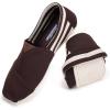 Frank Mully Women’s Knitted Slip On Loafer Flats Comfortable Lightweight Breathable Casual Shoes Knit Loafers for Work, Travel & Daily Wear(Brown-4)