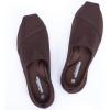 Frank Mully Women’s Knitted Slip On Loafer Flats Comfortable Lightweight Breathable Casual Shoes Knit Loafers for Work, Travel & Daily Wear(Coffee-2)