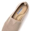 Frank Mully Women’s Knitted Slip On Loafer Flats Comfortable Lightweight Breathable Casual Shoes Knit Loafers for Work, Travel & Daily Wear(Khaki-2)