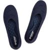 Frank Mully Women’s Ballet Flat Shoes Knit Dress Shoes Round Toe Slip On Ballerina Flats for Woman Low Wedge Comfort Soft(6112navy)