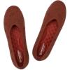 Frank Mully Women’s Ballet Flat Shoes Knit Dress Shoes Round Toe Slip On Ballerina Flats for Woman Low Wedge Comfort Soft(6112orange)