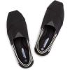 Frank Mully Women’s Knitted Slip On Loafer Flats Comfortable Lightweight Breathable Casual Shoes Knit Loafers for Work, Travel & Daily Wear(Black-4)