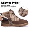 Frank Mully Boys Girls Outdoor Boots Kids Comfort Work Boots Winter Boot Lace Up Hiking Shoes (Toddler/Little Kid/Big Kid)(2006brown)