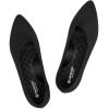 Frank Mully Women’s Wide Width Flat Shoes, Comfortable Pointed Toe Flats for Wide Feet(6011black)