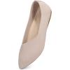Frank Mully Women’s Wide Width Flat Shoes, Comfortable Pointed Toe Flats for Wide Feet(6011ecru)