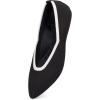 Frank Mully Women’s Wide Width Flat Shoes, Comfortable Pointed Toe Flats for Wide Feet(Black)