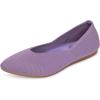 Frank Mully Women’s Wide Width Flat Shoes, Comfortable Pointed Toe Flats for Wide Feet(Purple)