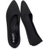 Frank Mully Women’s Wide Width Flat Shoes, Comfortable Pointed Toe Flats for Wide Feet(6011black)