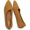 Frank Mully Women’s Wide Width Flat Shoes, Comfortable Pointed Toe Flats for Wide Feet(6011brown)