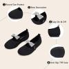 Frank Mully Girls Flat Shoes Kids Mary Janes with Bow Lightweight Comfort Cute Shoes(Black)