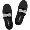 Frank Mully Girls Flat Shoes Kids Mary Janes with Bow Lightweight Comfort Cute Shoes(Black)