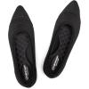 Frank Mully Women’s Flats Pointed Toe Knit Flats Lightweight Slip On Breathable Comfort Walking Shoes with Arch Support Soft Flexible Sole for Work Travel(Eblack)