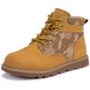 Frank Mully Kids Ankle Boots Boys Girls Outdoor Booties Kids Comfort Work Boot Lace Up Hiking Shoes (Toddler/Little Kid/Big Kid)(2006camel)