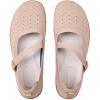 Frank Mully Women’s Wide Width Flats Mary Jane Flat Comofortable Knit Ballet Flat Wide Toe Box Dress Shoes with Adjustable Straps(Khaki/Mesh)