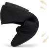 Frank Mully Women’s Flats, Square Toe Foldable Flat Shoes with Bow & Arch Support, Soft Knit Slip-On Comfort for Travel, Work, Commuting(Black)