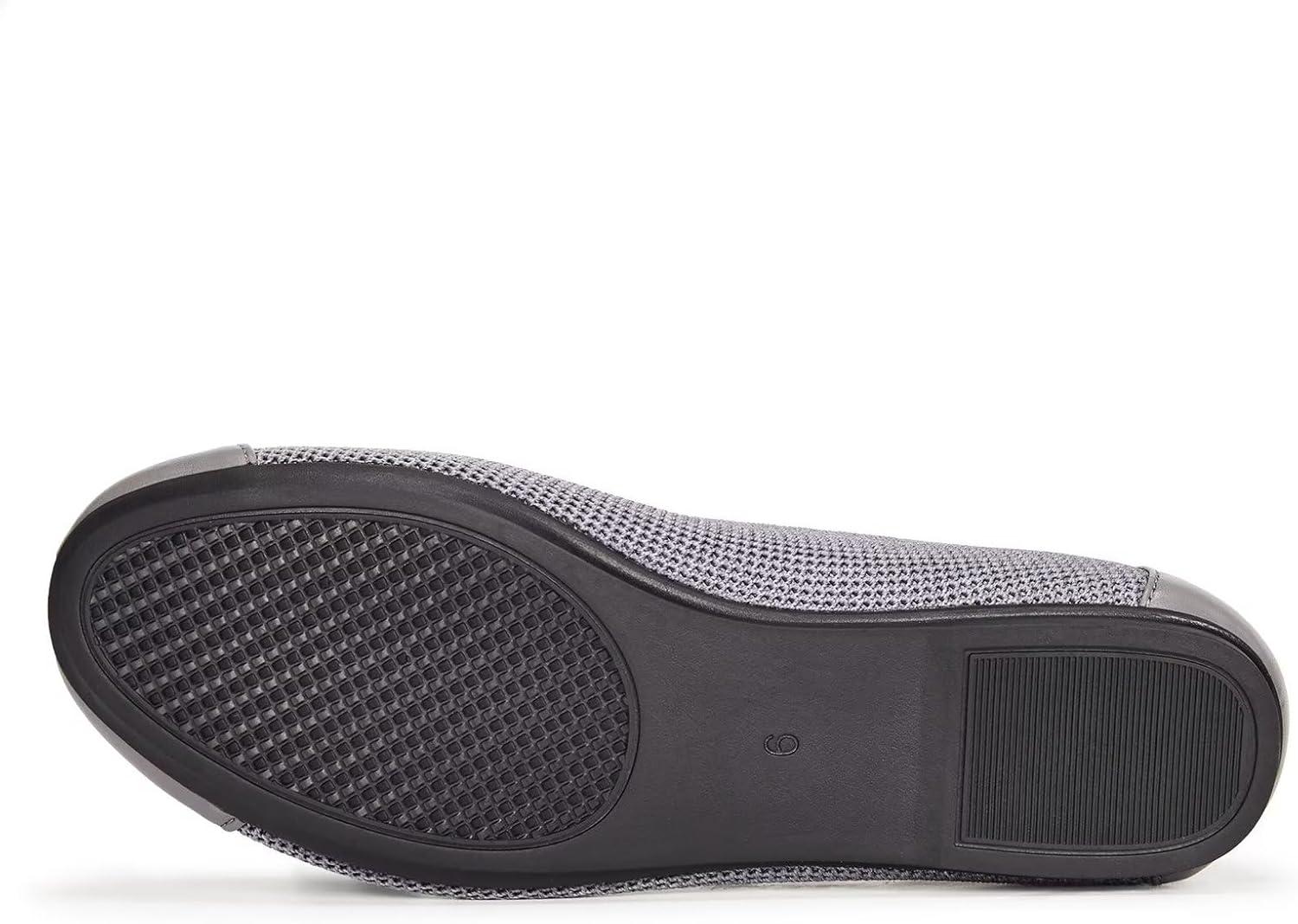 image:imageFrank Mully Womens Ballet Flats Round Toe Walking Flats Slip On Work Shoes Knitted Flats Shoes for Woman Soft Lightweight6045grey