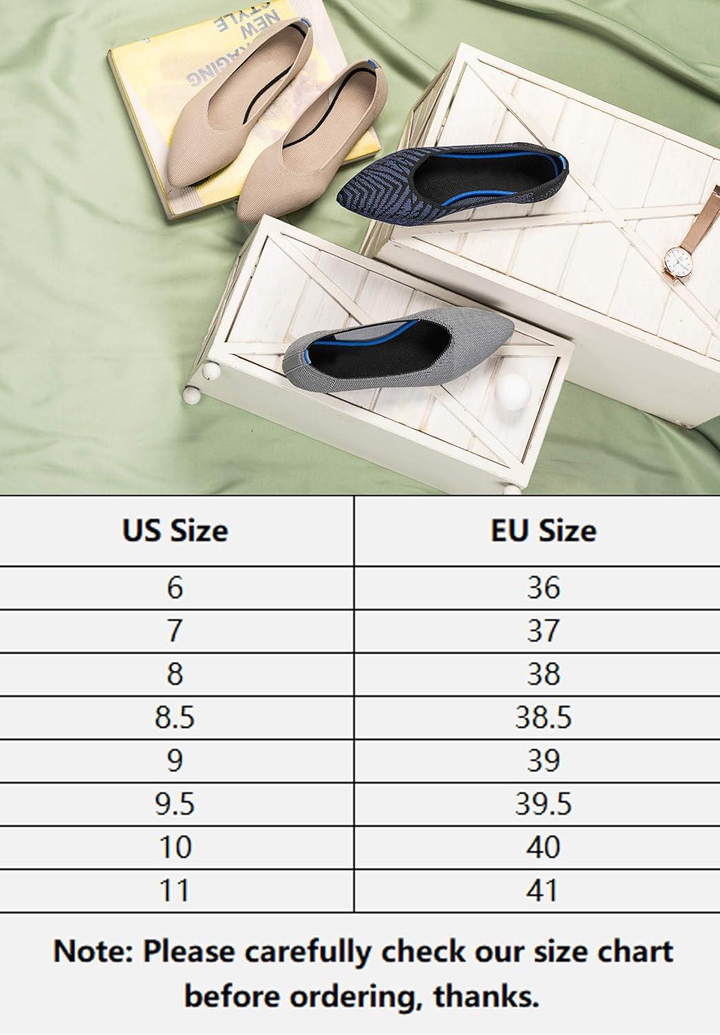 image:imageFrank Mully Womens Pointed Toe Flats Knit Dress Shoes Comfort Women Shoes SoftableGrey Solid