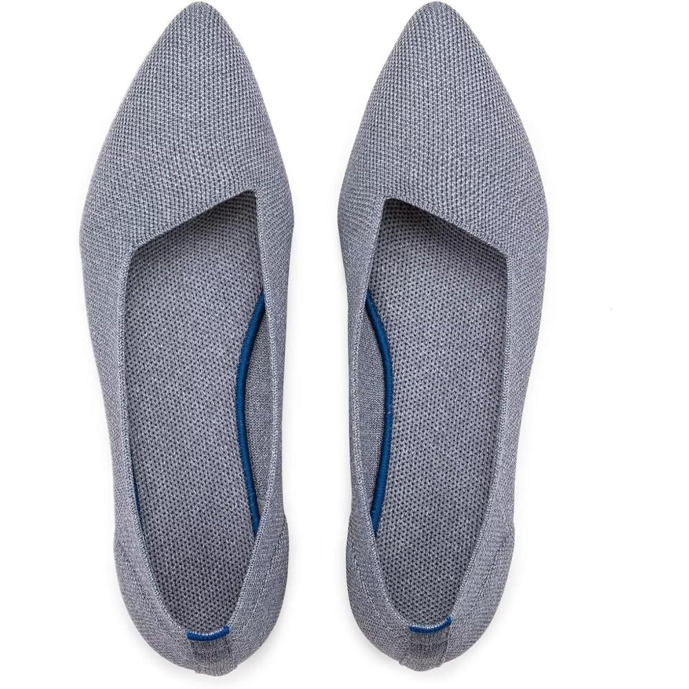 image:imageFrank Mully Womens Pointed Toe Flats Knit Dress Shoes Comfort Women Shoes SoftableGrey
