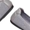 Frank Mully Women’s Ballet Flats Round Toe Walking Flats Slip On Work Shoes Knitted Flats Shoes for Woman Soft Lightweight(6045grey)