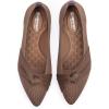 Frank Mully Womens Pointed Toe Flats Knit Dress Shoes Comfort Women Shoes Softable(Brown With Bowknot)