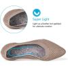 Frank Mully Womens Pointed Toe Flats Knit Dress Shoes Comfort Women Shoes Softable(Camel)