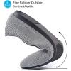 Frank Mully Womens Pointed Toe Flats Knit Dress Shoes Comfort Women Shoes Softable(Grey Solid)