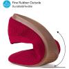 Frank Mully Womens Pointed Toe Flats Knit Dress Shoes Comfort Women Shoes Softable(Red)