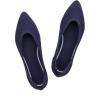 Frank Mully Womens Pointed Toe Flats Knit Dress Shoes Comfort Women Shoes Softable(Navy/Mesh)