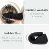 Frank Mully Womens Pointed Toe Flats Comfort Loafes Slip On Shoes for Woman Low Wedge Knit Dress Shoes for Work(Black)