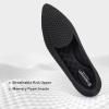 Frank Mully Womens Pointed Toe Flats Comfort Loafes Slip On Shoes for Woman Low Wedge Knit Dress Shoes for Work(Black)