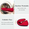 Frank Mully Womens Pointed Toe Flats Comfort Loafes Slip On Shoes for Woman Low Wedge Knit Dress Shoes for Work(Red)