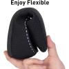 Frank Mully Women’s Ballet Flat Dressy Knit Pointed Toe Slip On Ballerina Walking Flats Shoes for Woman Casual Daily Work(Black)