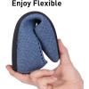 Frank Mully Women’s Ballet Flat Dressy Knit Pointed Toe Slip On Ballerina Walking Flats Shoes for Woman Casual Daily Work(Blue)