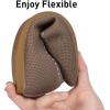 Frank Mully Women’s Ballet Flat Dressy Knit Pointed Toe Slip On Ballerina Walking Flats Shoes for Woman Casual Daily Work(Brown)