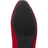Frank Mully Women’s Flats Square-Toe Knit Mesh Flats Shoes with Arch Support Slip on Washable Ballet Shoes for Work(Red)