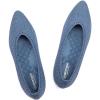 Frank Mully Women’s Ballet Flat Dressy Knit Pointed Toe Slip On Ballerina Walking Flats Shoes for Woman Casual Daily Work(Blue)