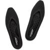 Frank Mully Women’s Flats Square-Toe Knit Mesh Flats Shoes with Arch Support Slip on Washable Ballet Shoes for Work(Black)