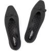 Frank Mully Ballet Flats for Women Dressy Squared Toe Knit Flat with Bowknot Casual Comfortable Slip-On Work Business Shoes for Daily Casual(Black/Solid)