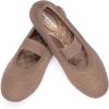 Frank Mully Womens Ballet Flats Casual Round Toe Knit Fabric Flats for Women with Single Strap Ballerina Flat Shoes Lightweight Dressy Shoes for Woman(Coffee)
