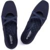 Frank Mully Mary Jane Women Flat Square-Toe Ballerina Flat Shoes Comfortable for Dressy and Work with Cross Strap(Blue)