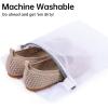 Frank Mully Little Girls Knitted Mary Jane Flats Breathable Mesh Girl Shoes, Flexible Round Toe Casual Dress Flats for School with Cushioned Insole(Nude)