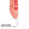 Frank Mully Little Girls Knitted Mary Jane Flats Breathable Mesh Girl Shoes, Flexible Round Toe Casual Dress Flats for School with Cushioned Insole(Pink)