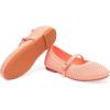 Frank Mully Little Girls Knitted Mary Jane Flats Breathable Mesh Girl Shoes, Flexible Round Toe Casual Dress Flats for School with Cushioned Insole(Pink)