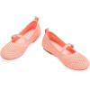Frank Mully Little Girls Knitted Mary Jane Flats Breathable Mesh Girl Shoes, Flexible Round Toe Casual Dress Flats for School with Cushioned Insole(Pink)