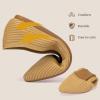 Frank Mully Women’s Flats Knit Pointed Toe Ballet Flats Arch Support Machine Washable Shoes Women Dressy Comfortable(Amber)