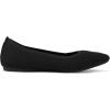 Frank Mully Women’s Flats Knit Pointed Toe Ballet Flats Arch Support Machine Washable Shoes Women Dressy Comfortable(Black)