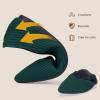 Frank Mully Women’s Flats Knit Pointed Toe Ballet Flats Arch Support Machine Washable Shoes Women Dressy Comfortable(Green)