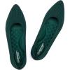 Frank Mully Women’s Flats Knit Pointed Toe Ballet Flats Arch Support Machine Washable Shoes Women Dressy Comfortable(Green)