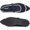 Frank Mully Mesh Ballet Flats for Women Comfy Washable Flexible Breathable Casual Work Office Walk Pointed Toe Ballerina Shoes(Navy)